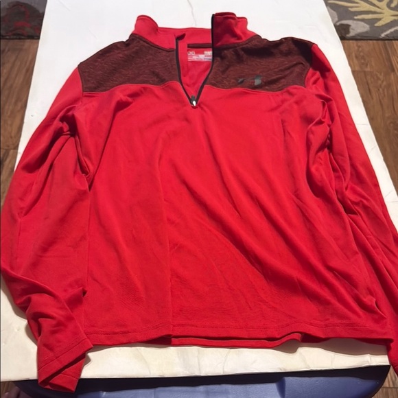 Under Armour Red and Black Pullover - Picture 1 of 3
